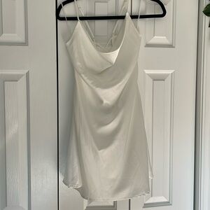 Cowl Neck Mini Slip Dress